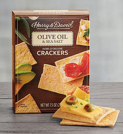 Olive Oil and Sea Salt Hors D&#39;oeuvre Crackers